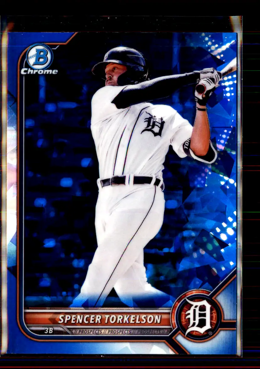 Spencer Torkelson 2022 Bowman Chrome Sapphire #BCP-6 - Detroit Tigers - (2-107)