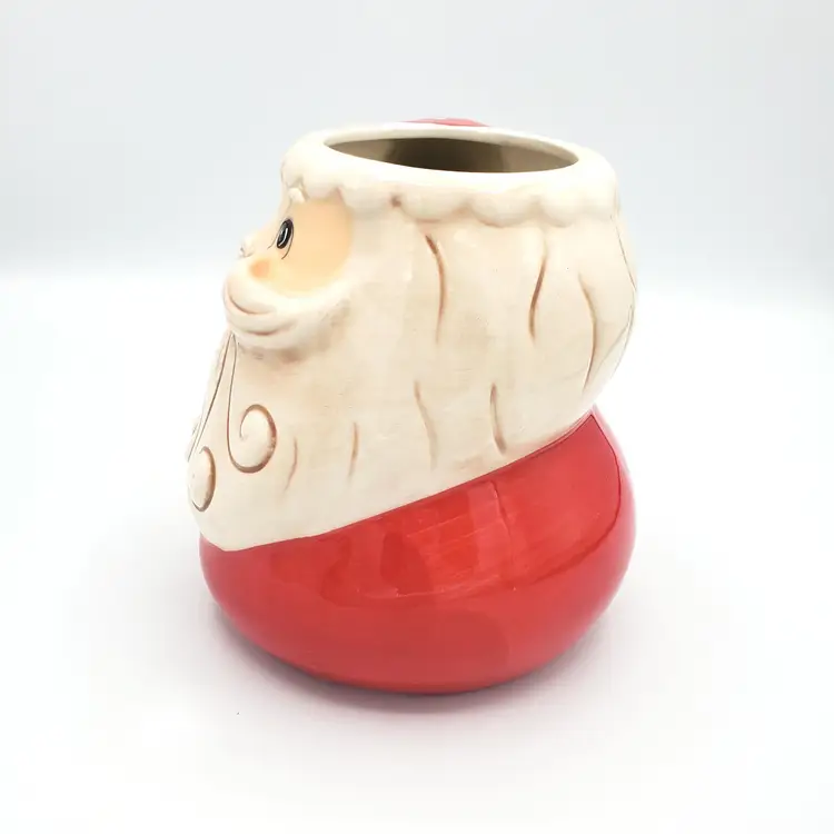 Vintage Johanna Parker Santa Claus Ceramic Mug, Christmas Holiday Decor