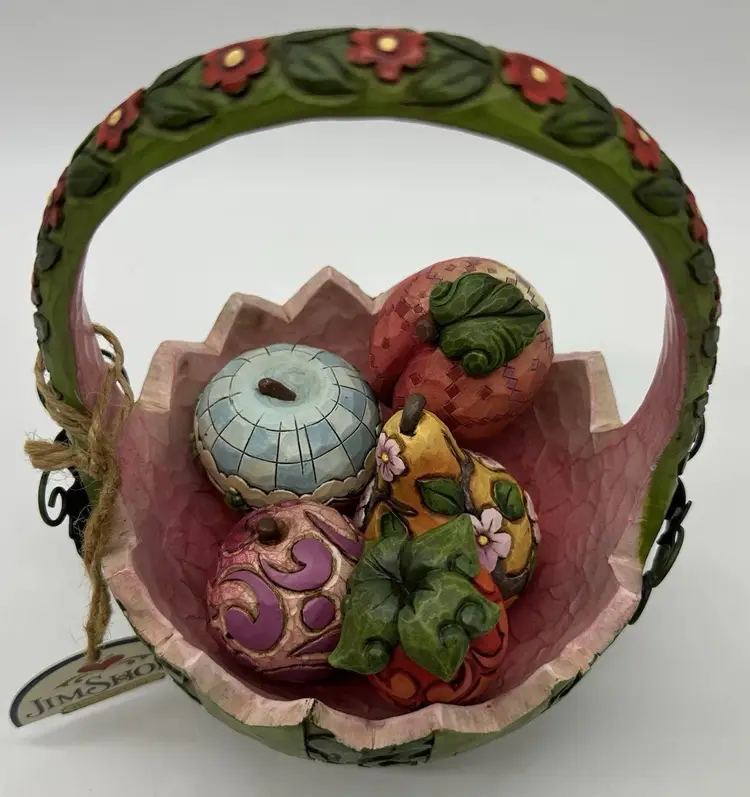 Jim Shore Watermelon Basket A Taste Of Summer’s Goodness 5 Fruits