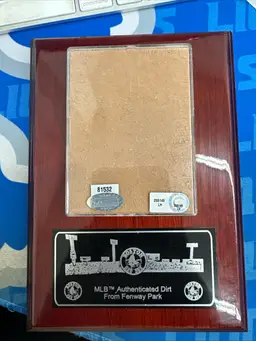 Fenway Park Boston Red Sox Authentic Dirt From Infield # Hologram From MLB