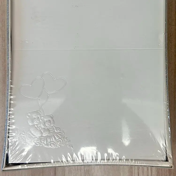 VTG Williamhouse Card Stock Embossed Bears W/ Heart Balloon Announcements DIY