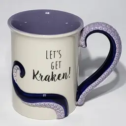 Our Name Is Mud 3D Let's Get Kraken Refuse to Sink Purple Mug 16 oz