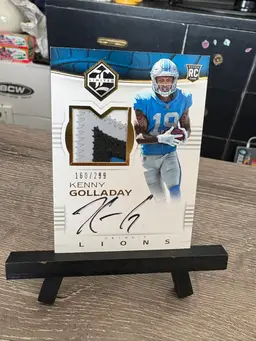 Kenny Golladay 2017 Panini Limited Rc Rookie Patch Auto Autograph RPA /299 NFL Football Card Detroit Lions (A2)