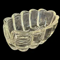 Princess House Spoon Rest- Scalloped Edge- 5.25” Long, 3” Wide, 2.5” Tall