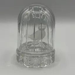 Hofbauer Byrdes Crystal Bird In Cloche Cage