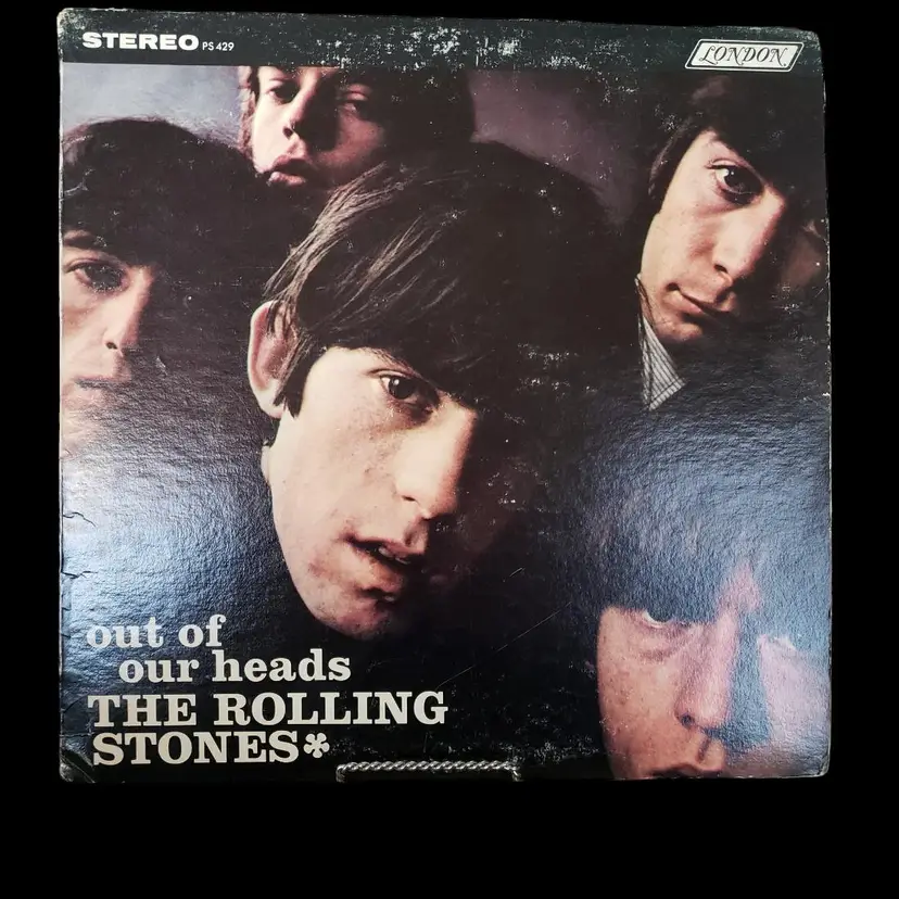 The Rolling Stones Vinyl OUT OF OUR HEADS Stereo LP London 12" Used and Worn Condition Vintage
