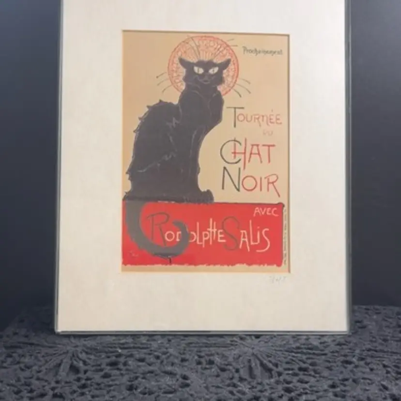 Black cat picture ephemera