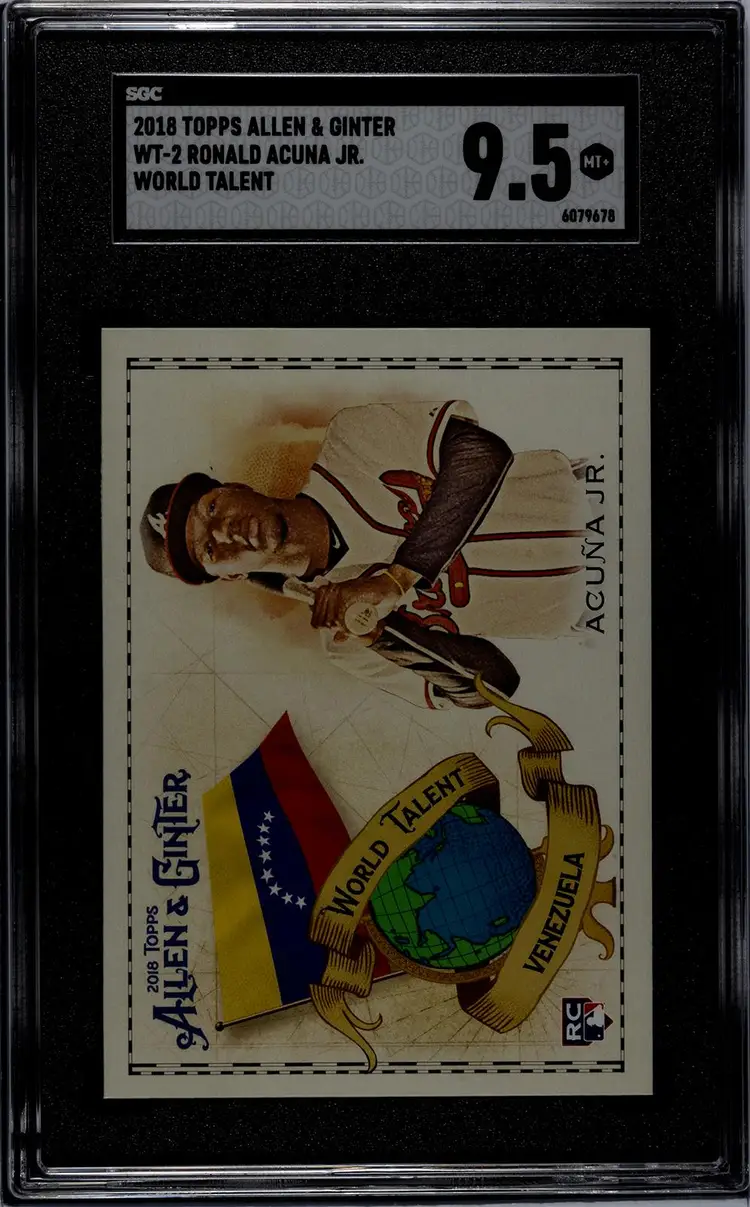 2018 Topps Allen & Ginter WT-2 Ronald Acuna Jr. World Talent SGC 9.5