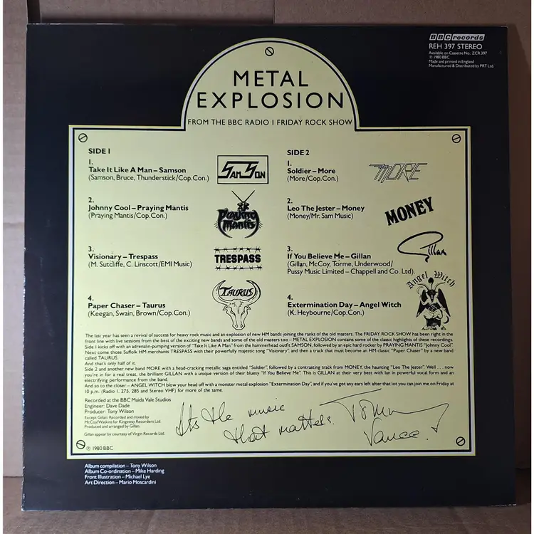 NWOBHM album Metal Explosion various artists