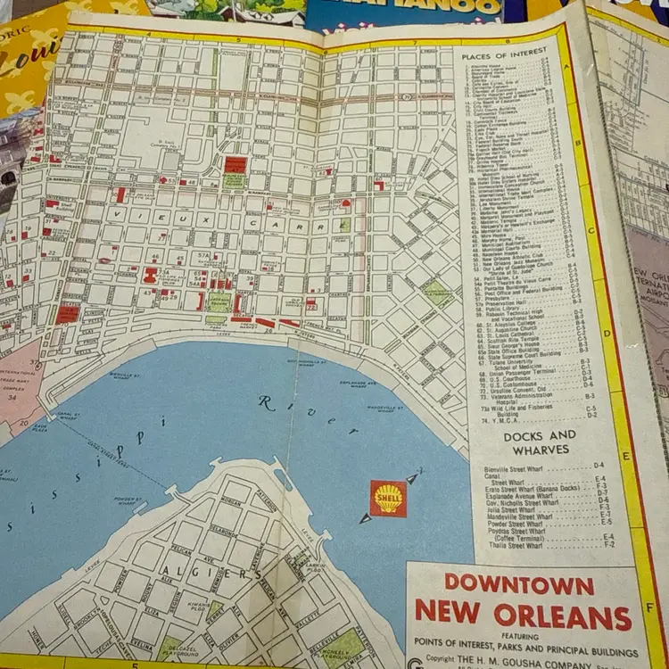 Lot Of 13 Vintage Road maps For Display Or Crafting