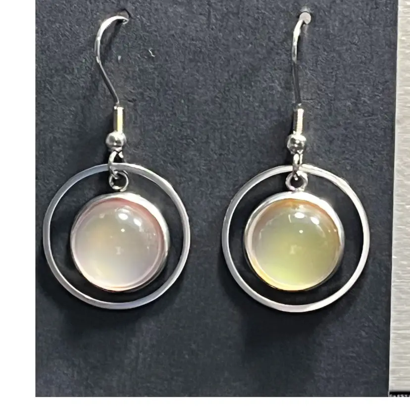Dangle Moonstone Earring Handmade By Me As Pictured