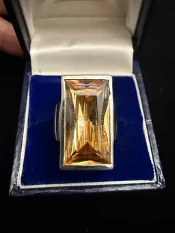 Sterling Silver And Citrine Ring