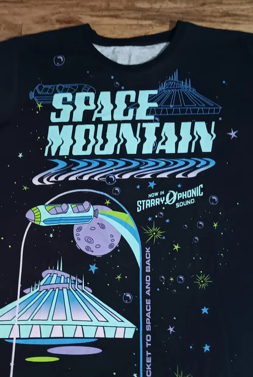 Disney Parks Magic Kingdom Space Mountain T Shirt Size 3X Large Mickey Mouse