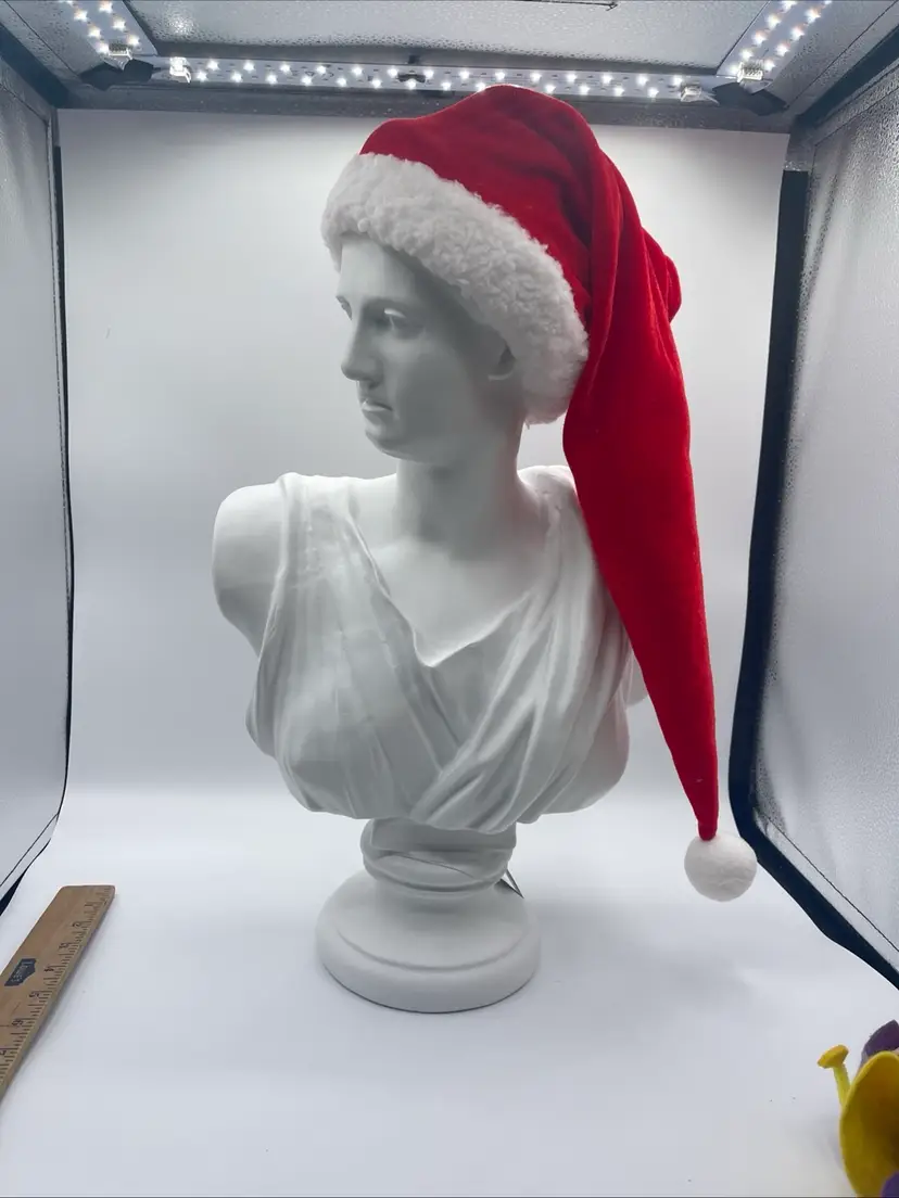 Southern Living Michelangelo’s David Bust/Figure Santa Hat 20” Tall (Dillards)