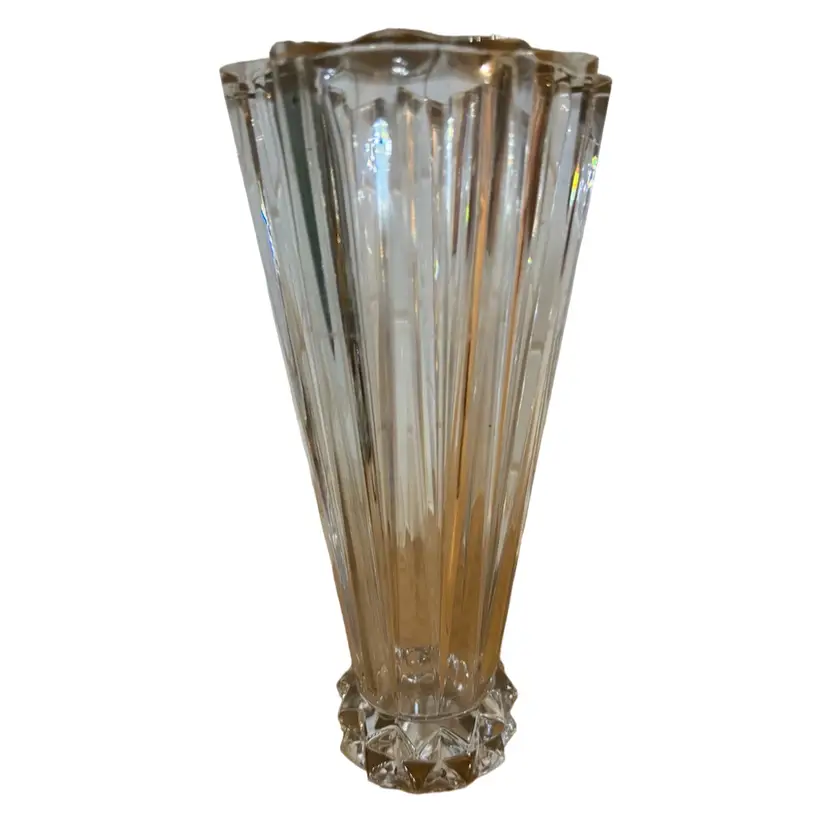 Early 20th Century Rosenthal Blossom Art Deco Lead Crystal Vase