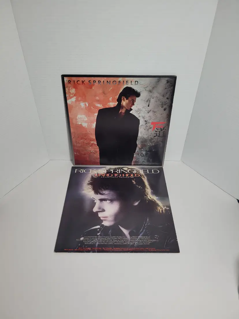 Lot of 2 Rick Springfield LP Vinyl Tao & Hard To Hold RCA Record Very Good