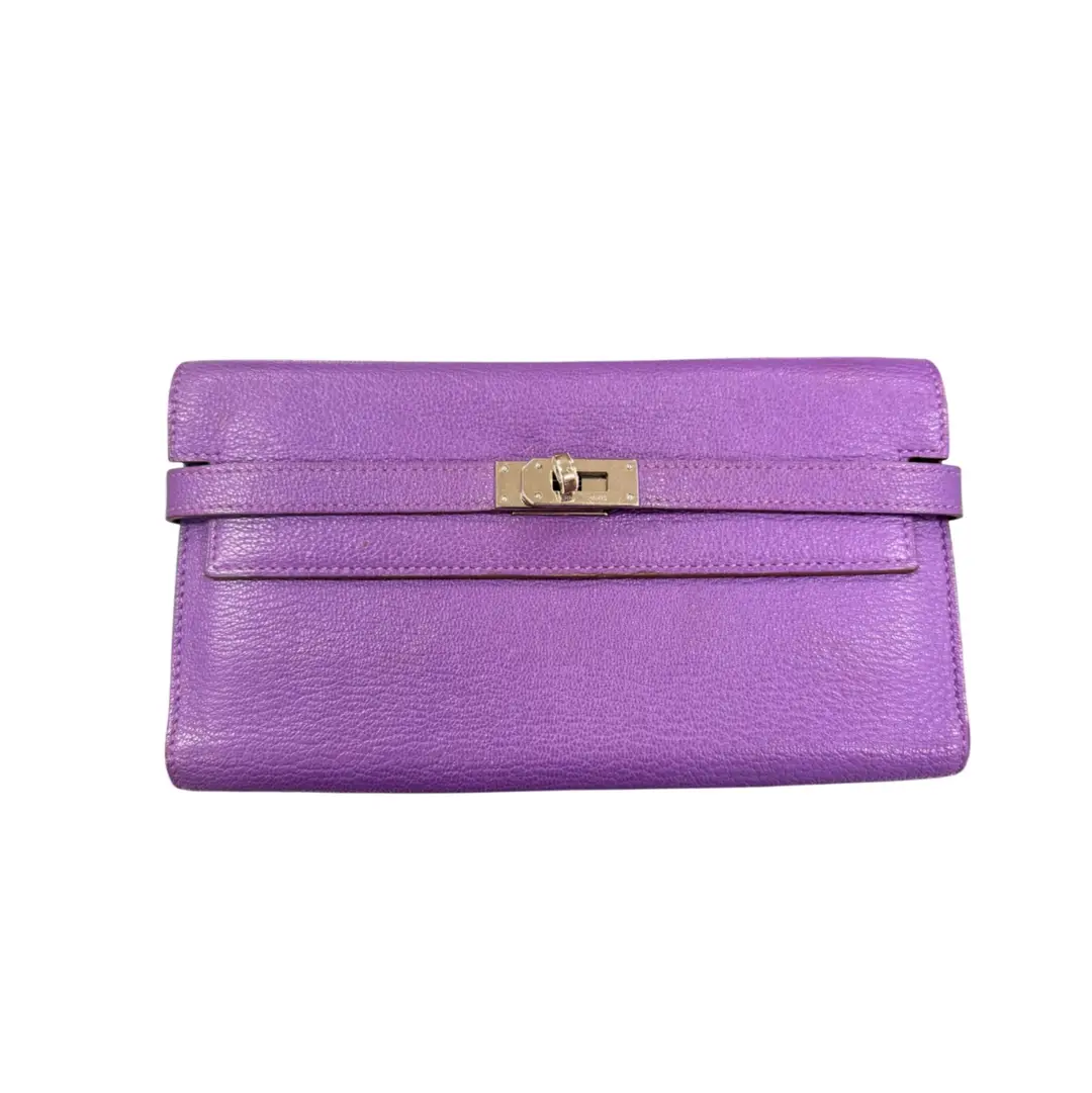 Hermes Chevre Mysore Kelly Wallet