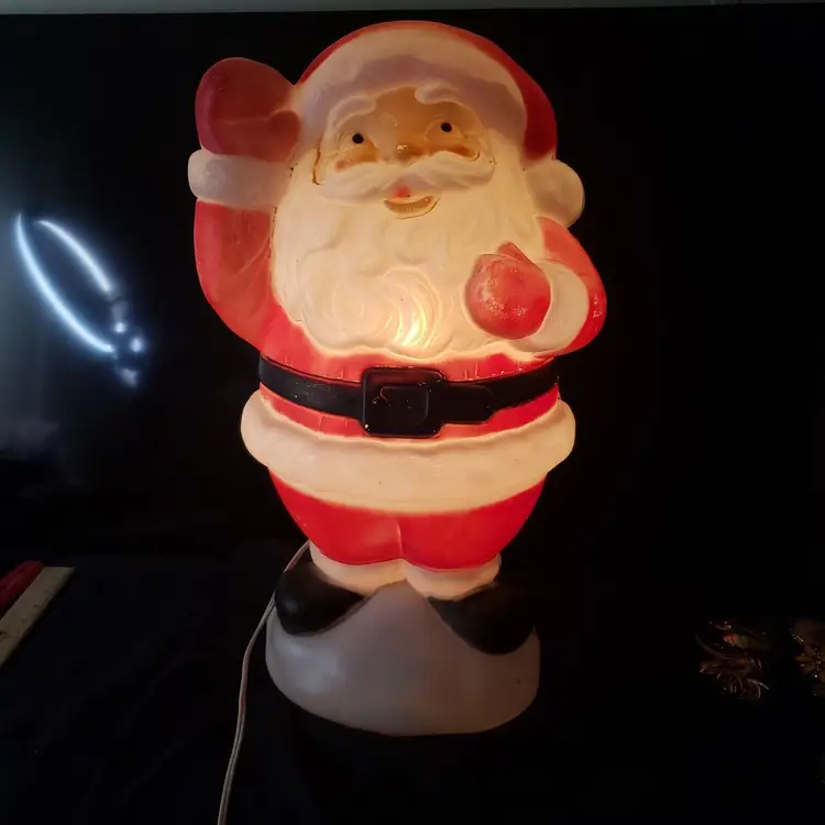 Vintage Empire Blow Mold Santa Claus 18-19" Christmas Figure 1970's w Plug
