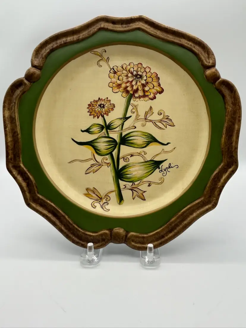 Lyndi Lende Hand Painted Plate - Signed