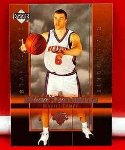 2004 Upper Deck Collector Basketball Trading Card Rookie Knicks Maciej Lampe #25