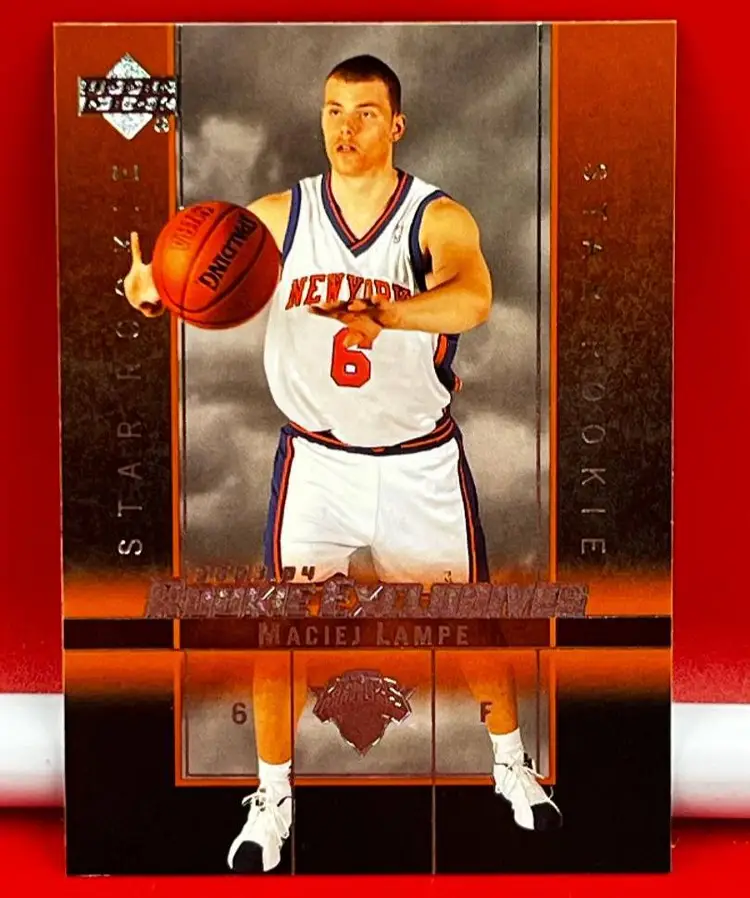 2004 Upper Deck Collector Basketball Trading Card Rookie Knicks Maciej Lampe #25