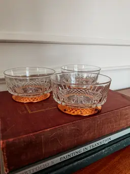 Arcoroc French Glass Bowl with Copper Base