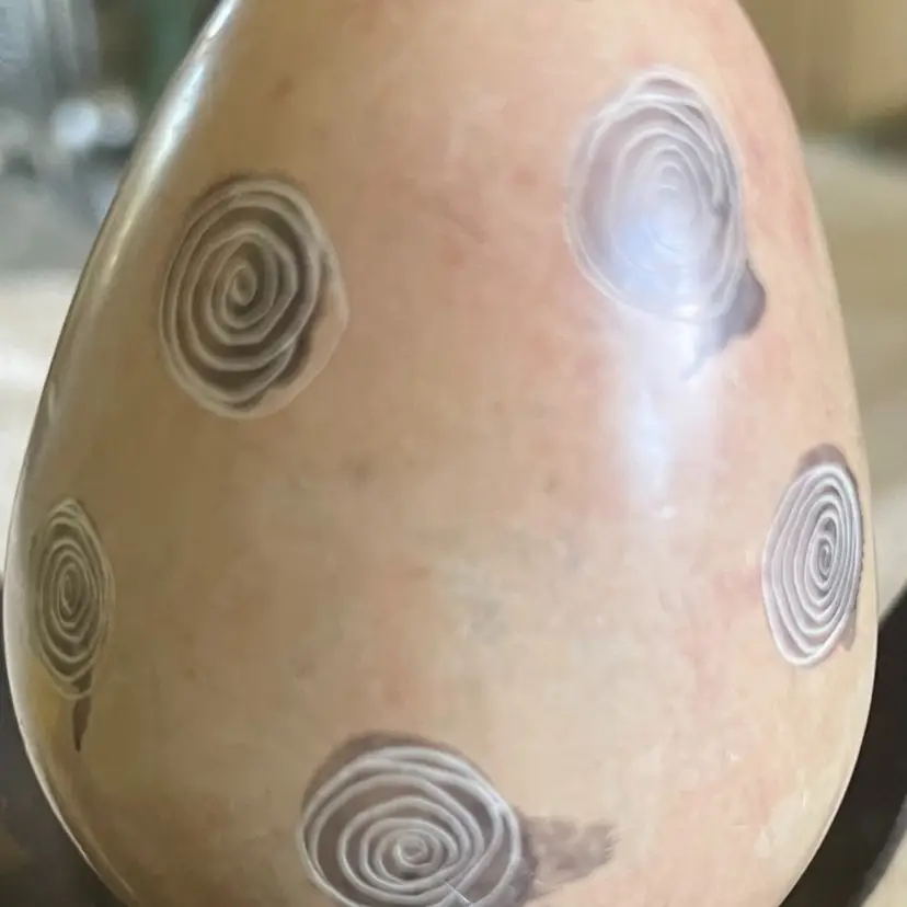 Decorated Stone Egg