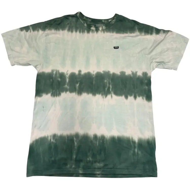 VANS Classic Logo Off The Wall Tie Dye Clearly Aqua Men’s T-Shirt - L