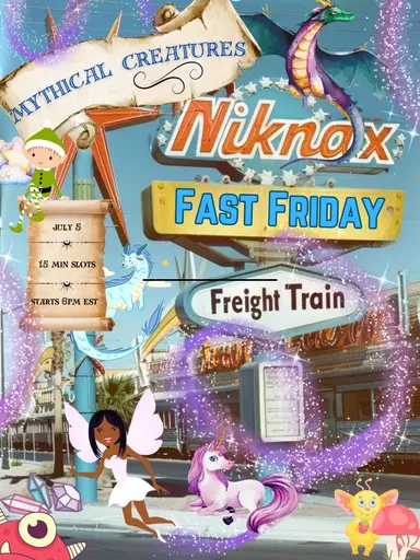Fast Friday Freight Train Mythical Creatures W/ Moonsky Vintage