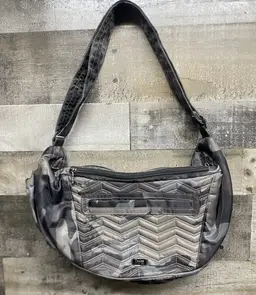 Lug Boomerang Sling Crossbody Bag Fanny-Pack Convertible Camo Brown Travel NWOT