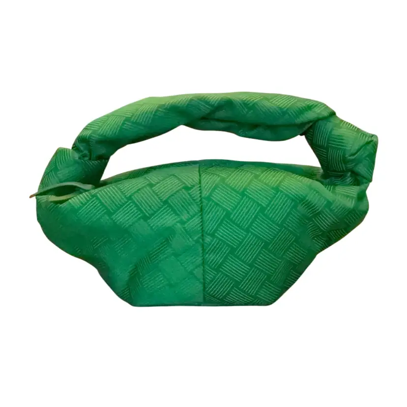 Bottega Veneta Green Nylon Double Knot Bag