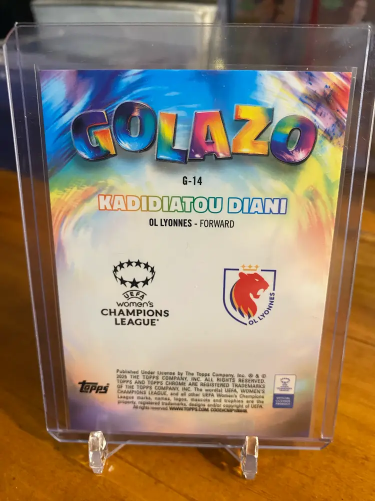 24/25 Topps Chrome UWCL Golazo - Kadidiatou Diani