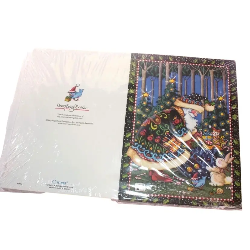 Mary Engelbreit Santa Claus Christmas Cards & Envelopes (18) Sealed NOS Vintage
