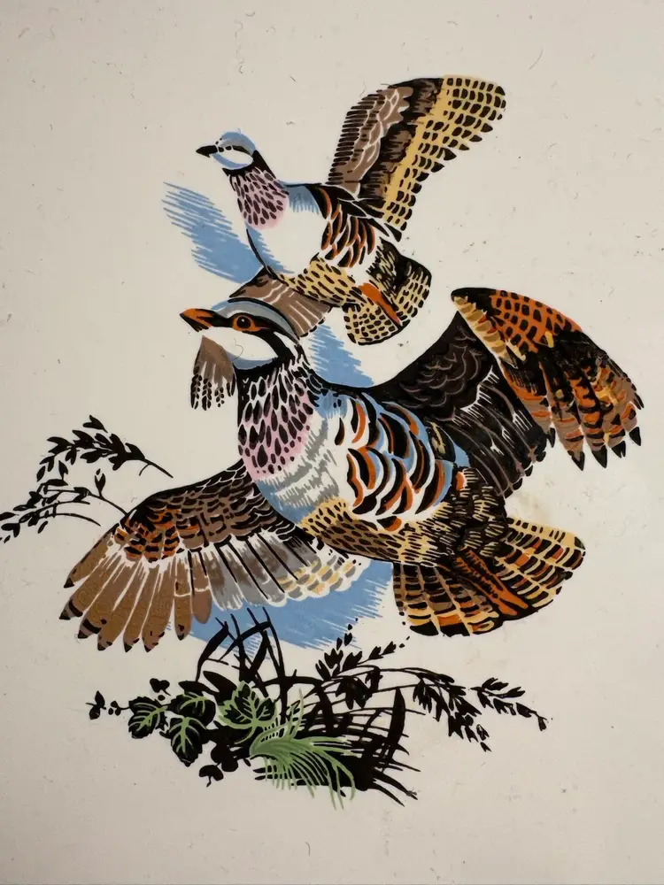 Vintage Ceramo Studio Bird Tile