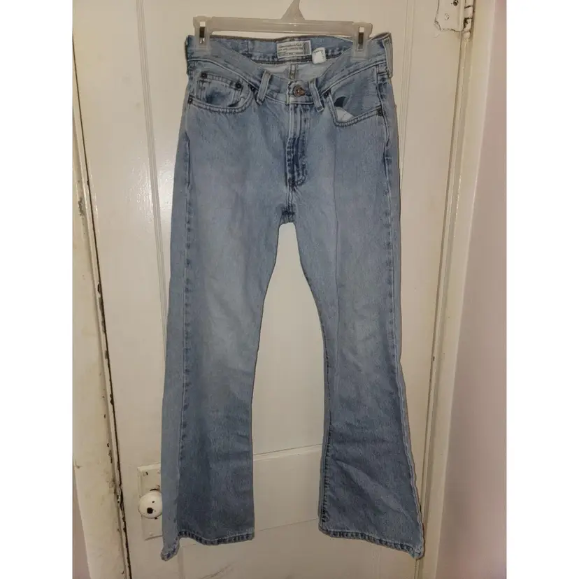 Abercrombie & Fitch Jeans Womens Size 2 Boy Slouch Flare Light Wash Denim