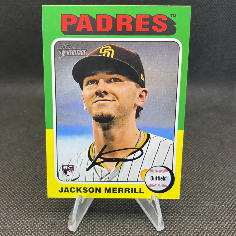 Jackson Merrill 2024 Topps Heritage High Number #689 Rookie RC - San Diego Padres