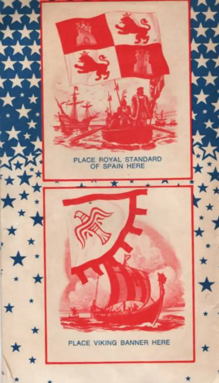 Sunbeam Bread Flags Of America Saver Book Partial Fill 1975