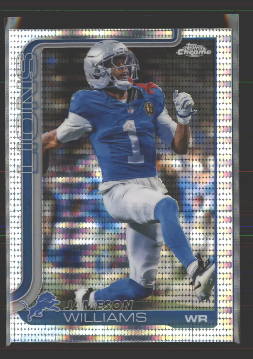Jameson Williams 2025 Topps Chrome Pulsar #97 - (142) - Detroit Lions