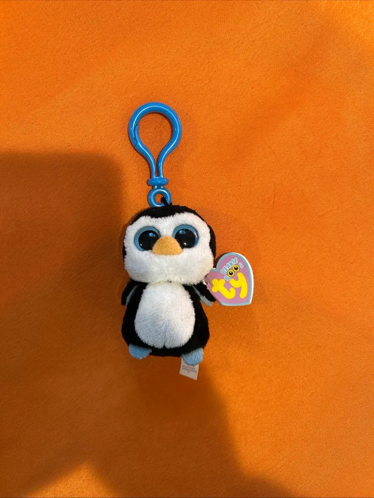 Ty Beanie Boos Waddles The Penguin 1st Gen 3" KEY CLIP New MWNT's