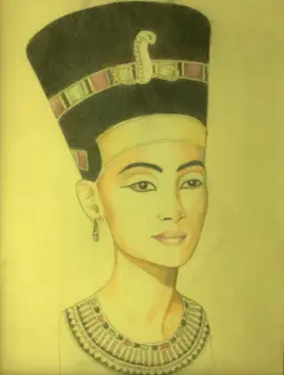 2006 Nefertiti Original Art Teresa Hoffman