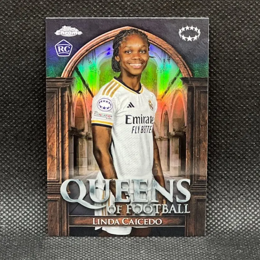 Linda Caicedo 2023/24 Topps Chrome UEFA Women Queens Of Football Soccer Card