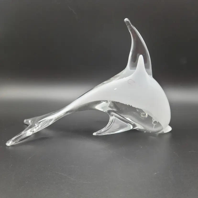 Glass Dolphin Figurine Ogetti Italy