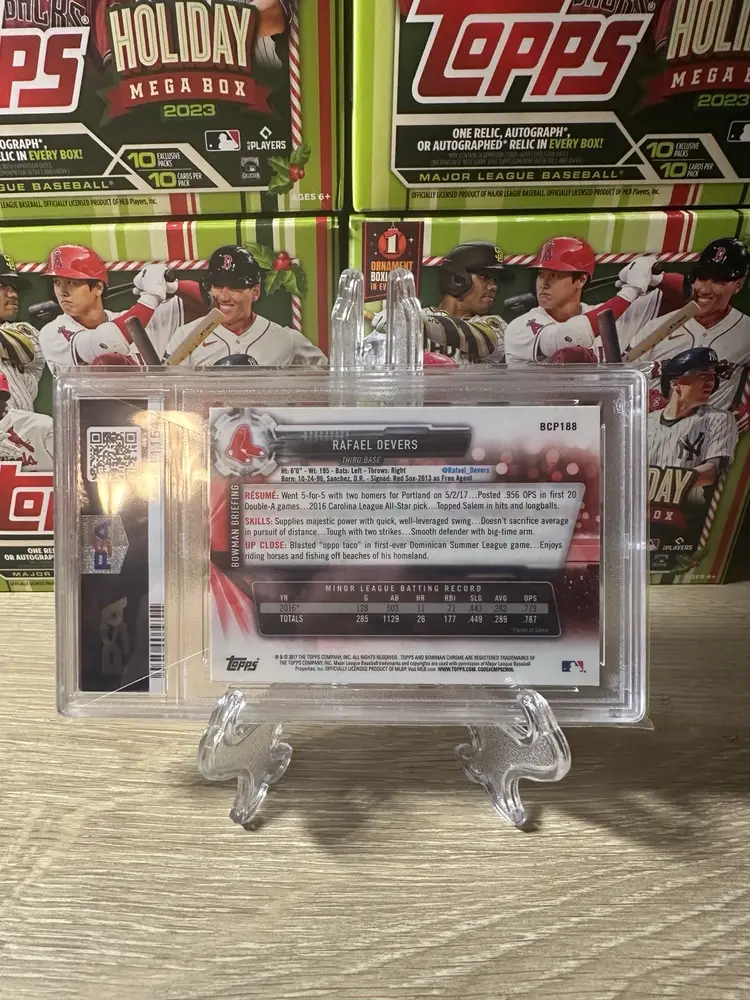 2017 Bowman Chrome Prospects Rafael Devers PSA 10