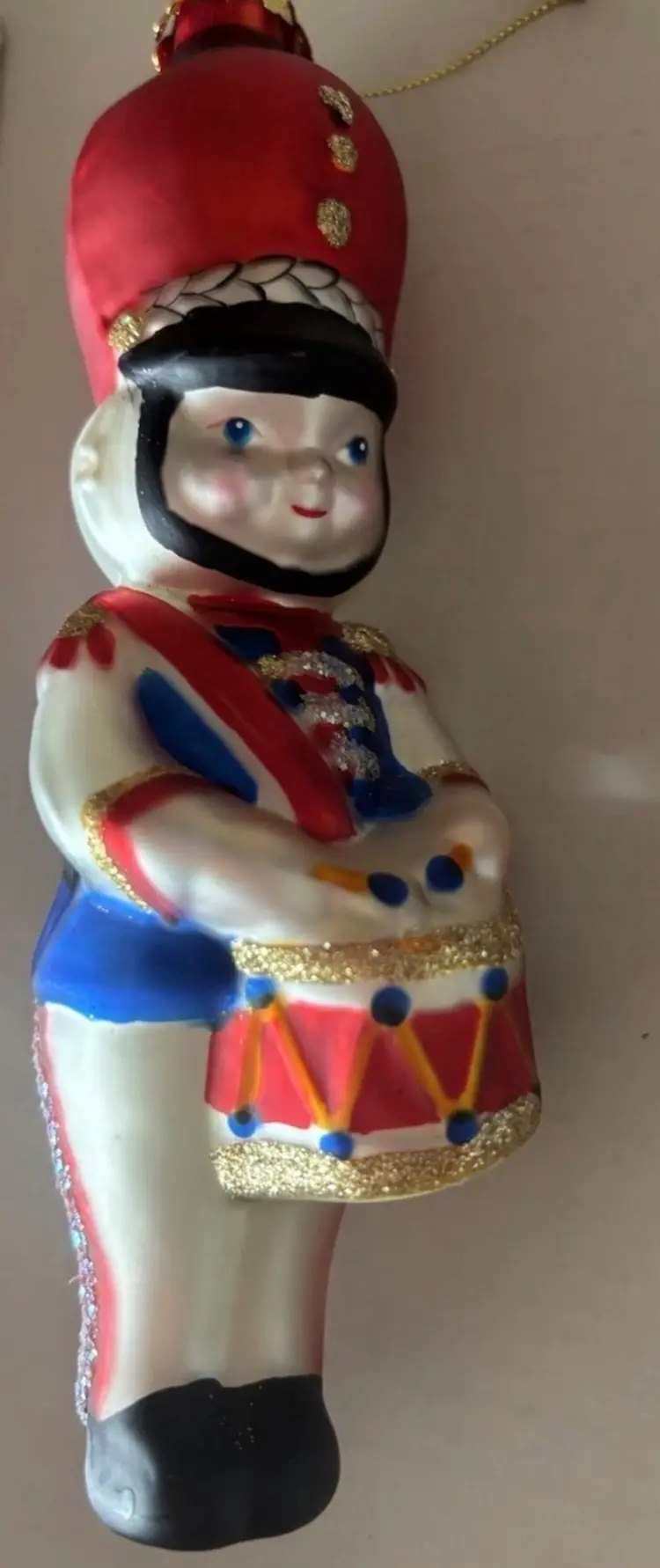 NEW Blown Glass Soldier Ornament Enesco (C4)