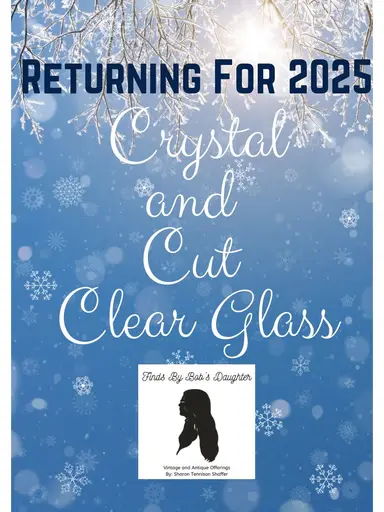 Clear, Crystal, And Pressed Glass 