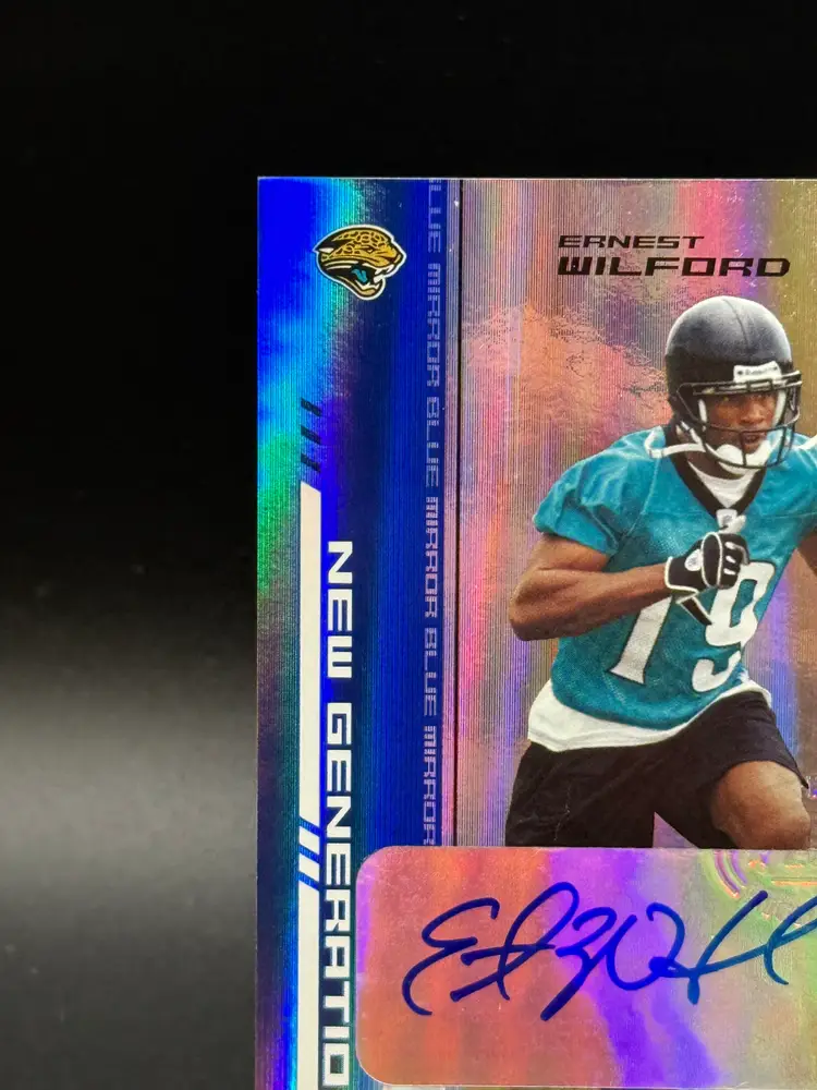 Ernest Wilford 2004 Playoff Contenders Preview Ticket Auto Green /25 #132- Jaguars