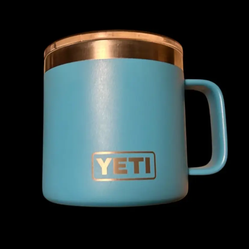 RARE color Yeti Rambler 14oz Mug Tahoe Blue