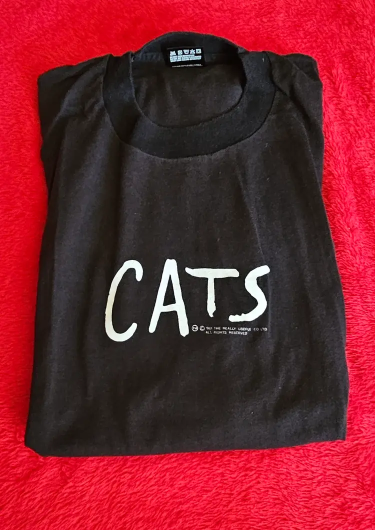 Vintage Cats Andrew Lloyd Webber Broadway Musical Shirt Men’s Size XL Black Tee