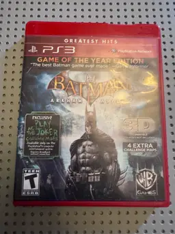Batman: Arkham Asylum – PS3 – Game of the Year Edition – Pre-Owned, Tested & Working