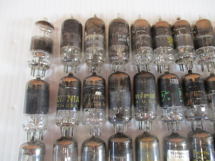 6CB6 6CB6A Vacuum Tubes Lot of 46 Untested Great for Art Projects